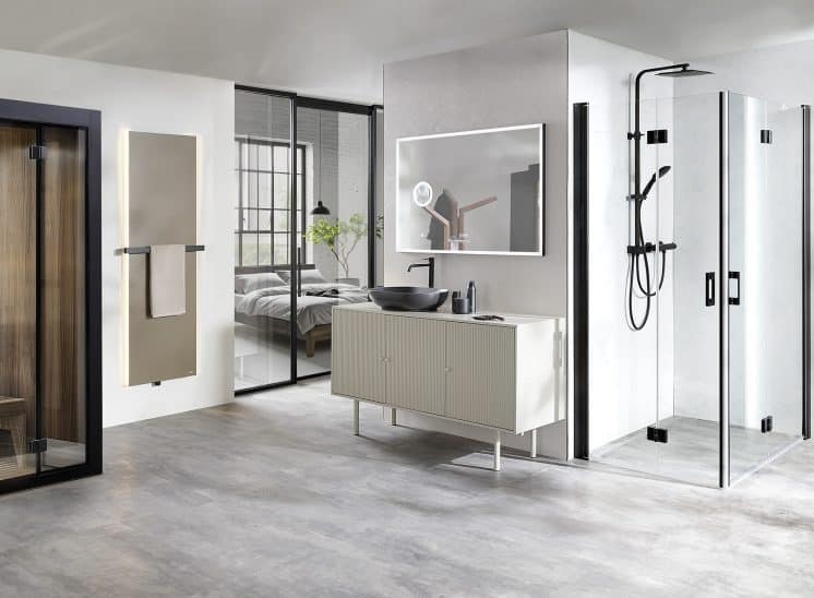 Studio3001 Fotografie Foto Interieur Bad Badezimmer Heizkörper Spiegel Sauna Dusche Modern